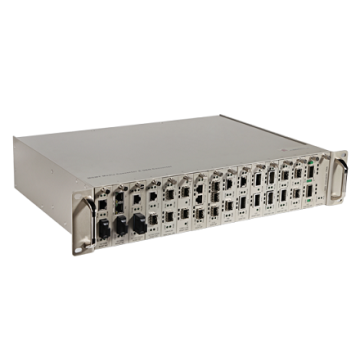 Full Duplex Manageable Media Converters ST SC , 16 Port Network Switch Rack
